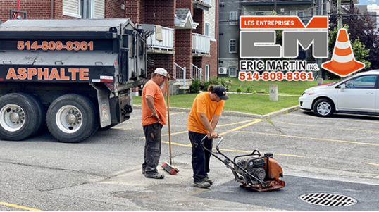 Découvrez Les Entreprises Eric Martin Inc., experts en pavage d'asphalte résidentiel, commercial et municipal. Services de pose, resurfaçage, sciage d'asphalte et plus encore